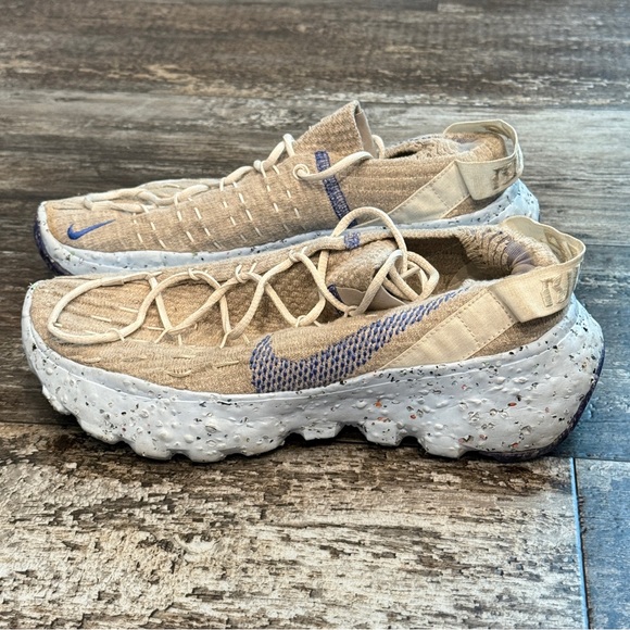Nike Shoes Space Hippie 04 Sneakers Sail Astronomy Blue Beige Womens Size 7 Gym - Picture 8 of 13